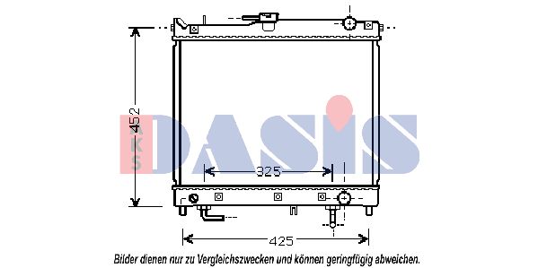 AKS DASIS Радиатор, охлаждение двигателя 320047N